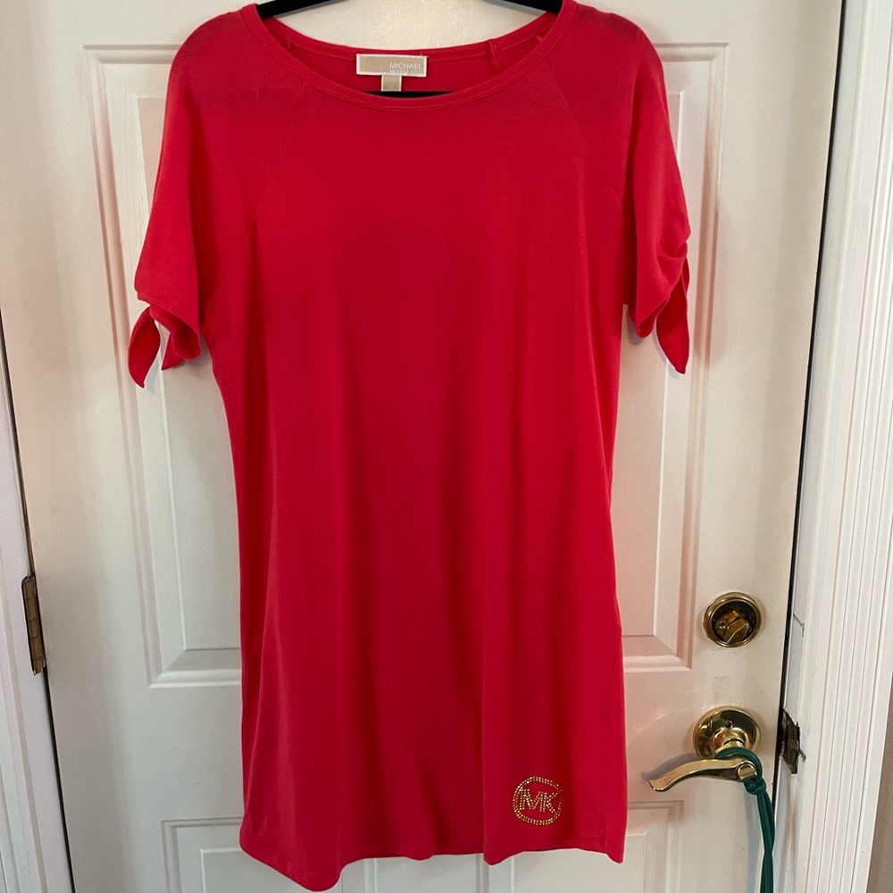 Michael Kors Orange Dress with Logo Detail